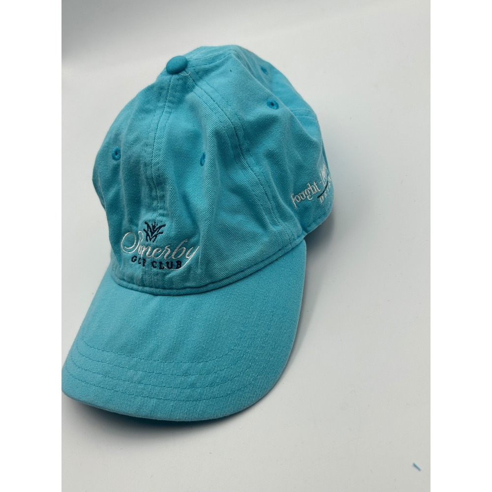 Pukka Somerby Golf Club Adjustable Baseball Cap Hat Light Blue Embroidered